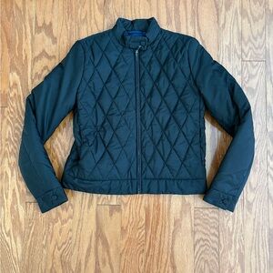 Miu Miu Women’s Quilted Black Zip Up Jacket Size EU 38 Like New